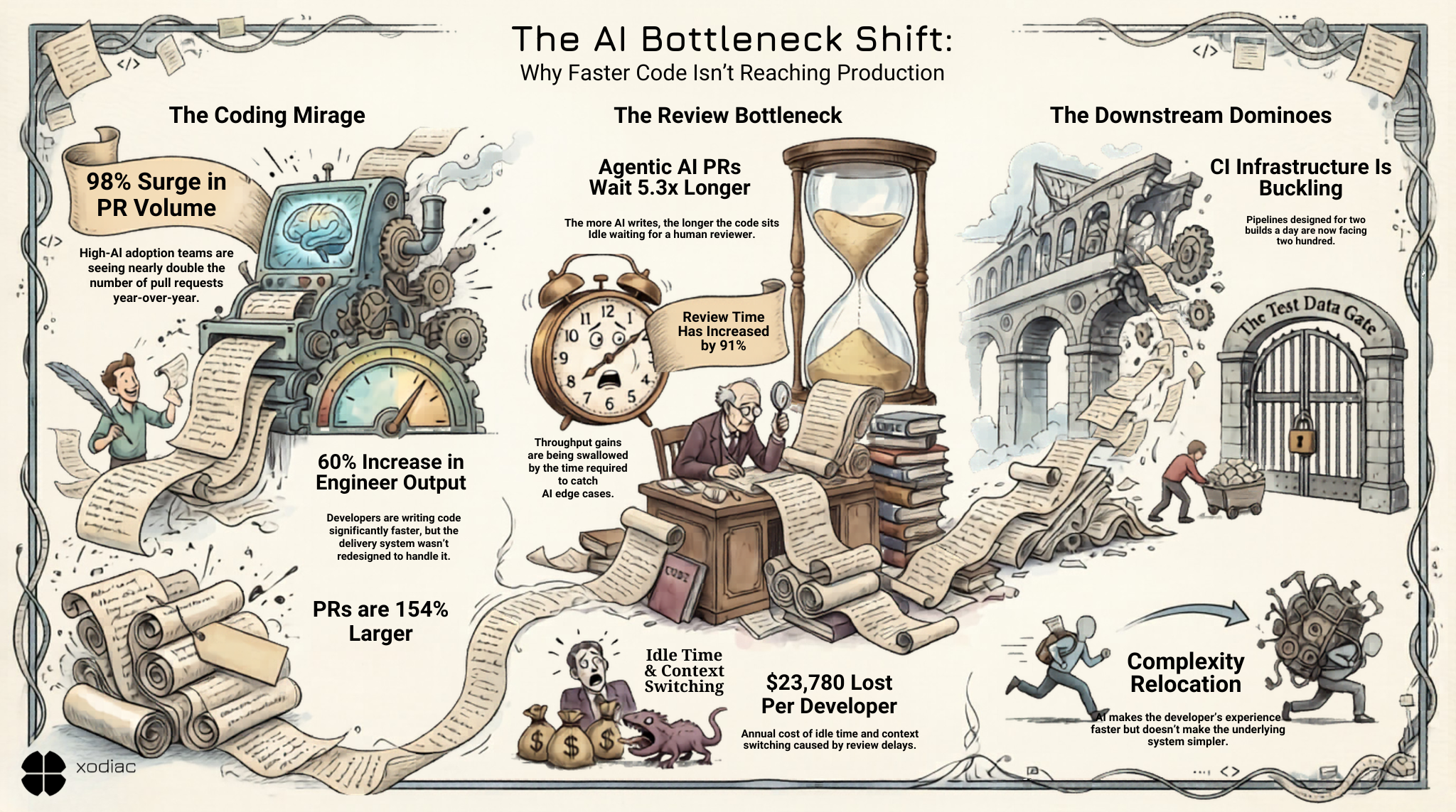 Faster Code. Slower Shipping. The AI Code Review Problem.